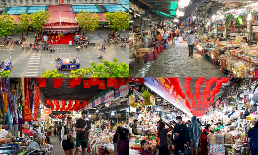 Buổi sáng và chiều là thời điểm bạn có thể cảm nhận không khí nhộn nhịp tại ngôi chợ